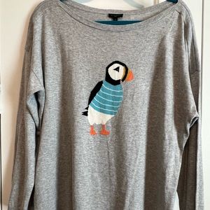 Talbots Puffin sweater
